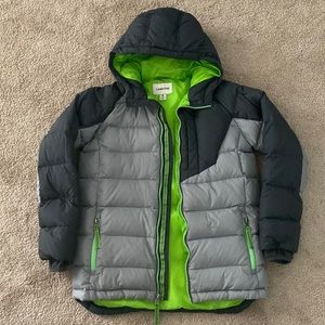 LANDS-END’s coat! Very comfortable, great for school and everyday wear.